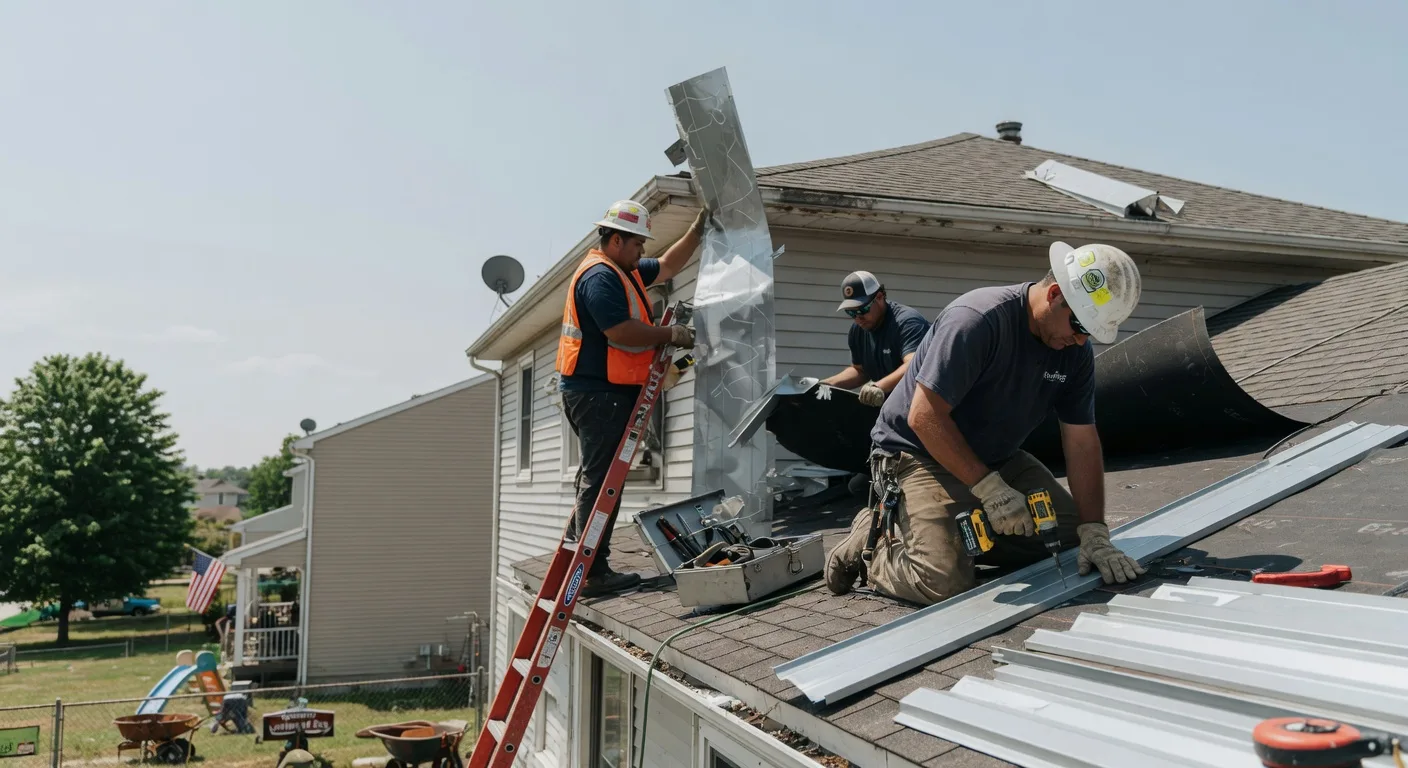 Storm Damage Metal Roof Repair in Island Falls, ME